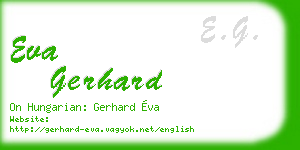 eva gerhard business card